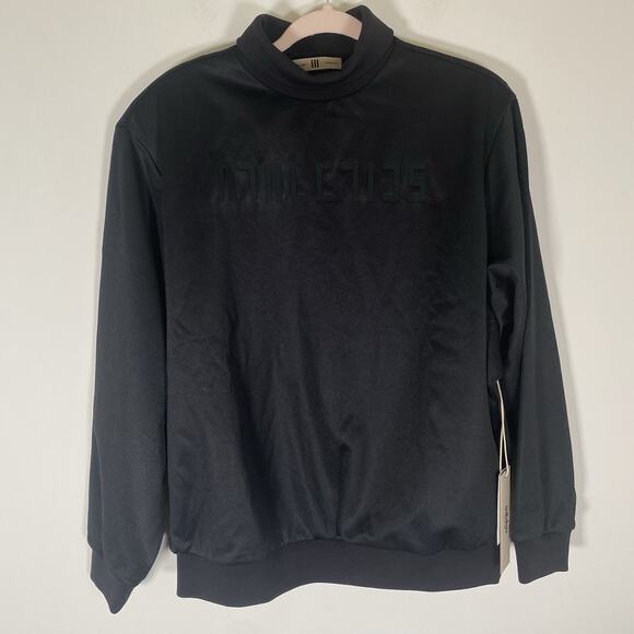 Adidas x Fear of God Athletics Womens Mock Neck Sweatshirt Large Black IT1922‎ - Picture 1 of 16